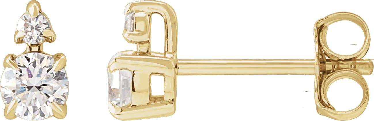 14K Rose 1 CTW Lab-Grown Diamond Earrings