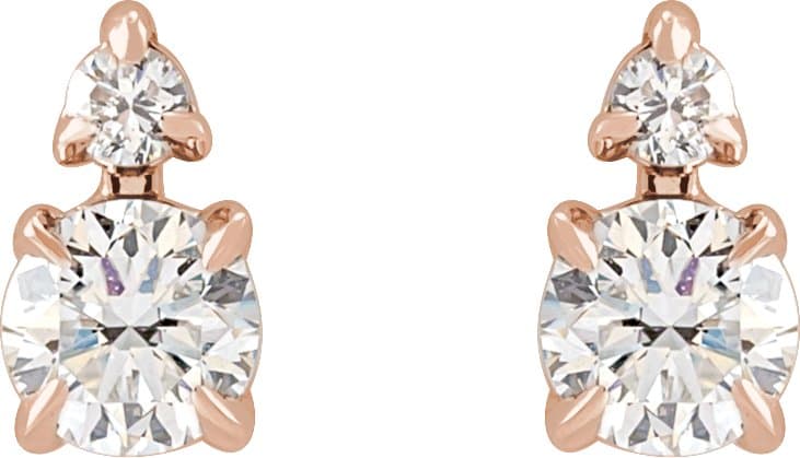 Lab-Grown Diamond Earrings view 2