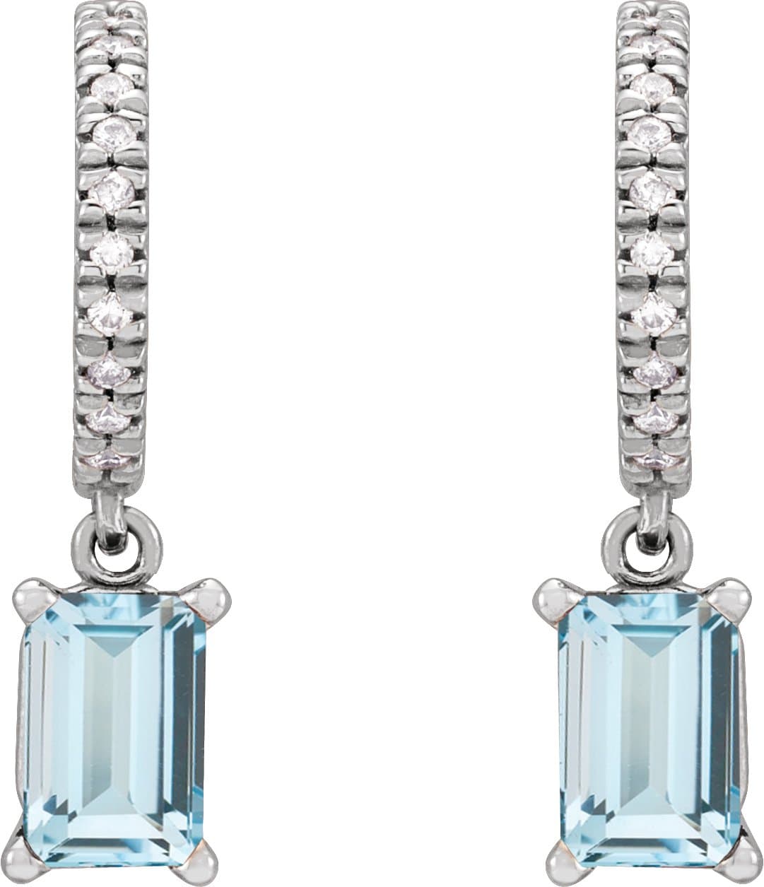 French-Set Dangle Hoop Earrings view 2