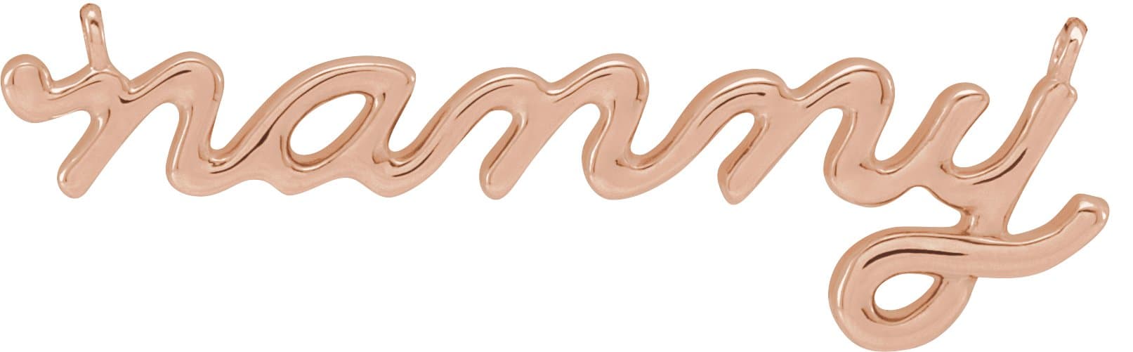 10K Rose Gold 24.11 x 7.63 mm Nanny Necklace Center