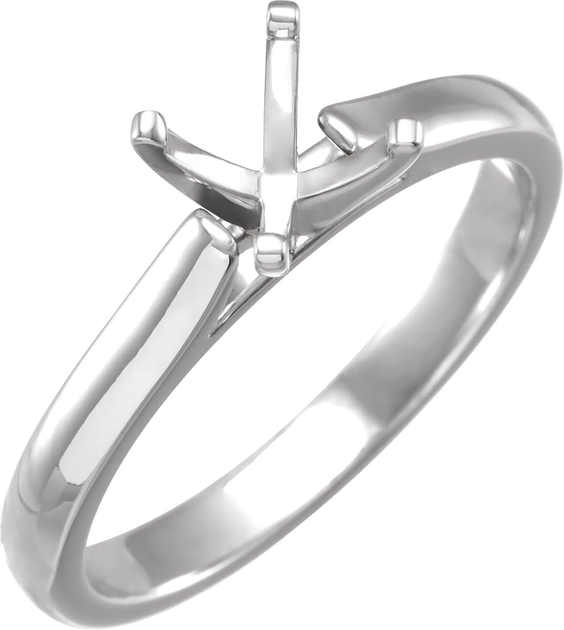 14K Rose Gold 5.2 mm Round Solitaire Engagement Ring Mounting