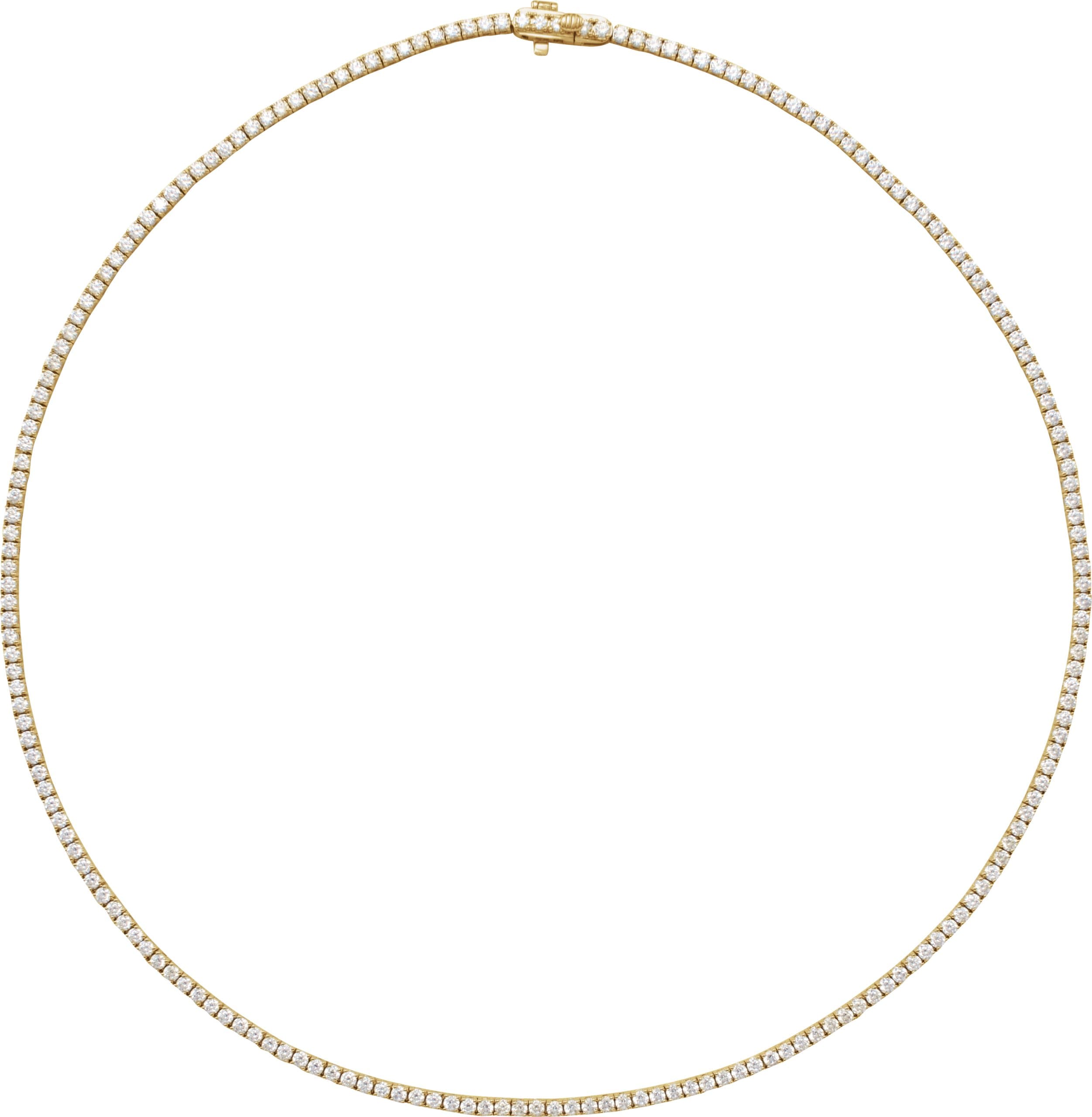 14K Rose 5 7/8 CTW Lab-Grown Diamond Line 16 Necklace