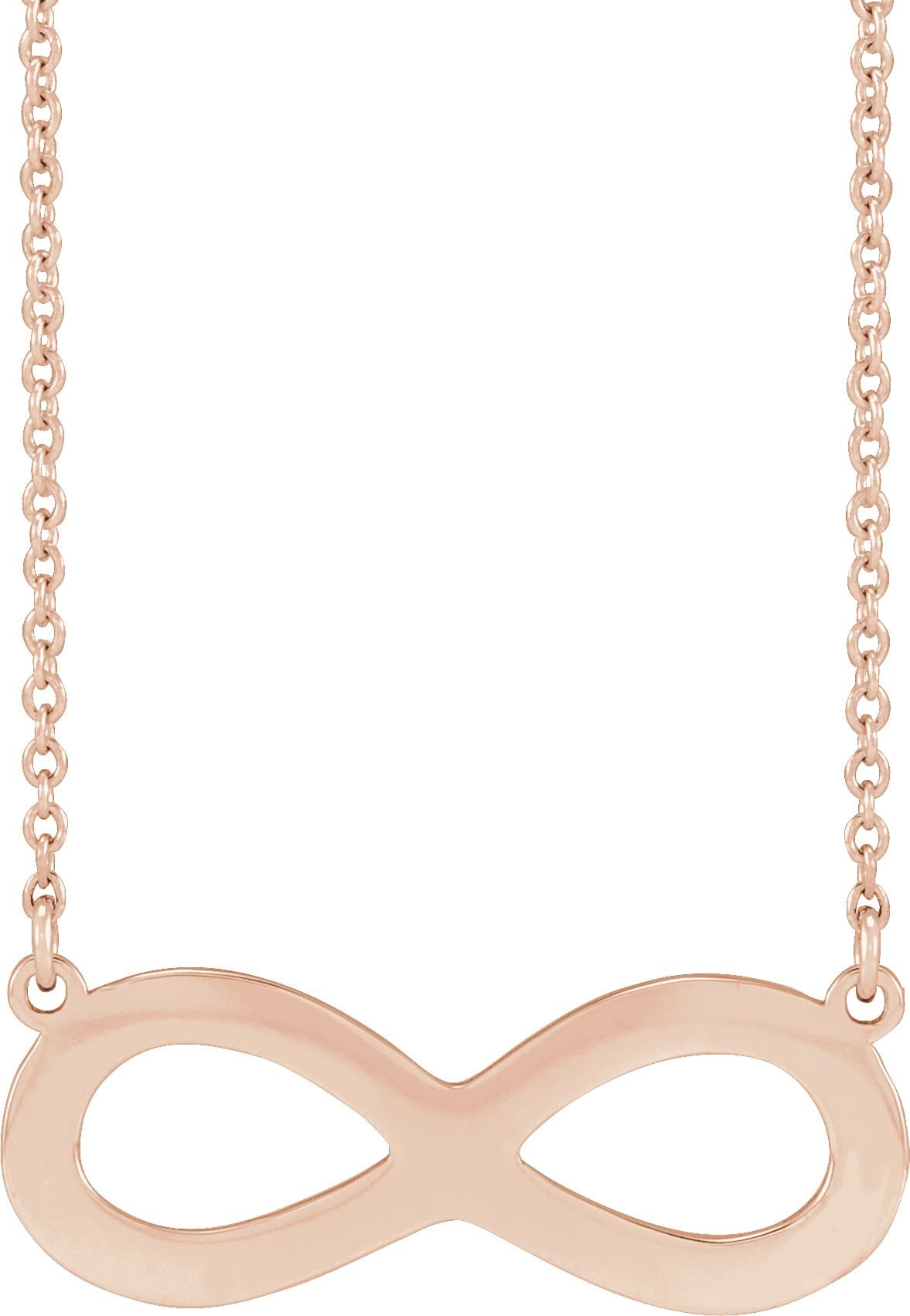 Engravable Infinity Family Necklace view 3