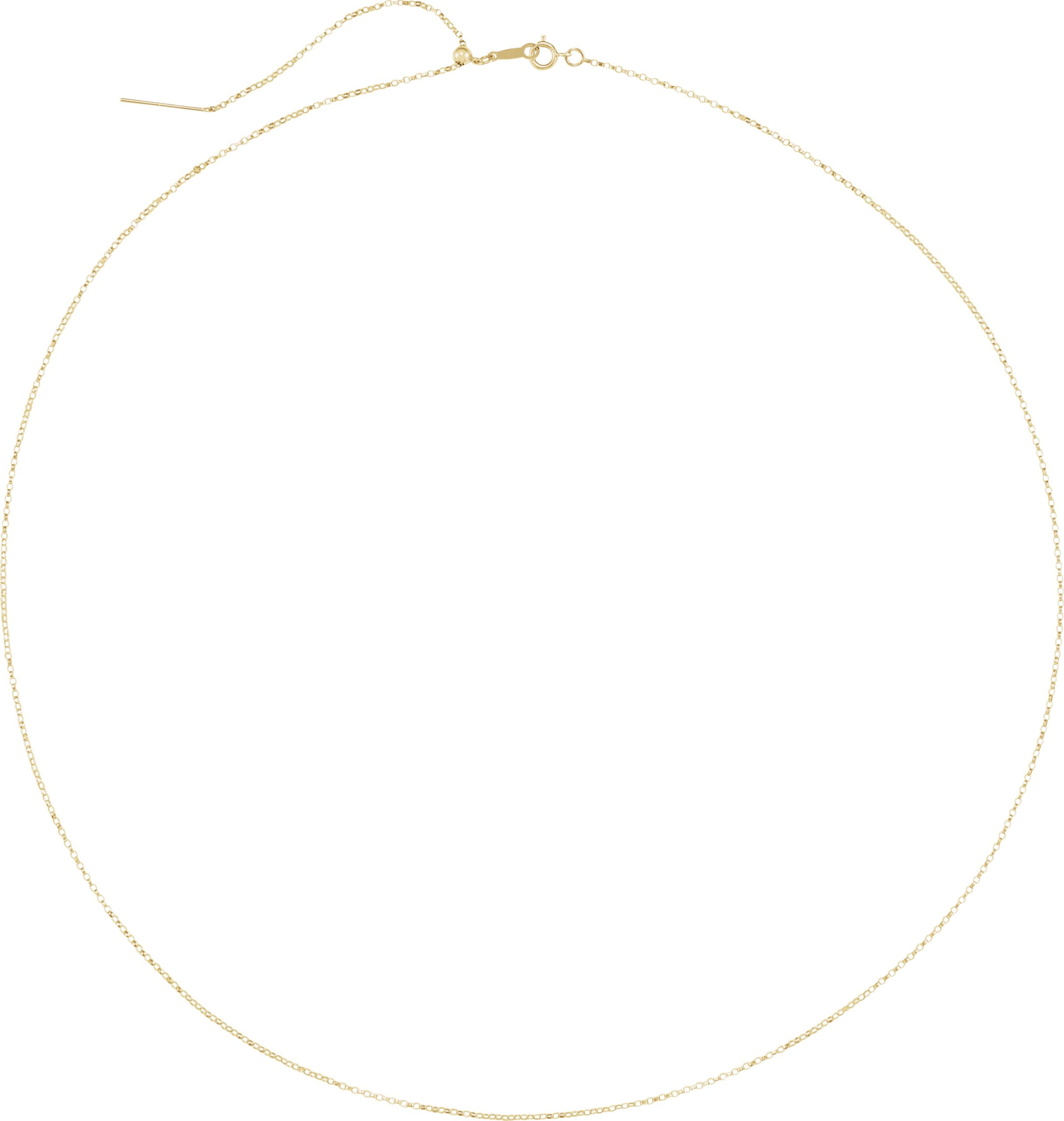 1 mm Adjustable Threader Rolo Chain view 2