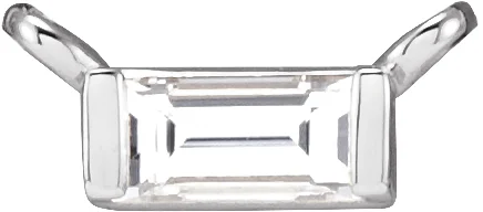 Solitaire Channel-Set Necklace, view 2
