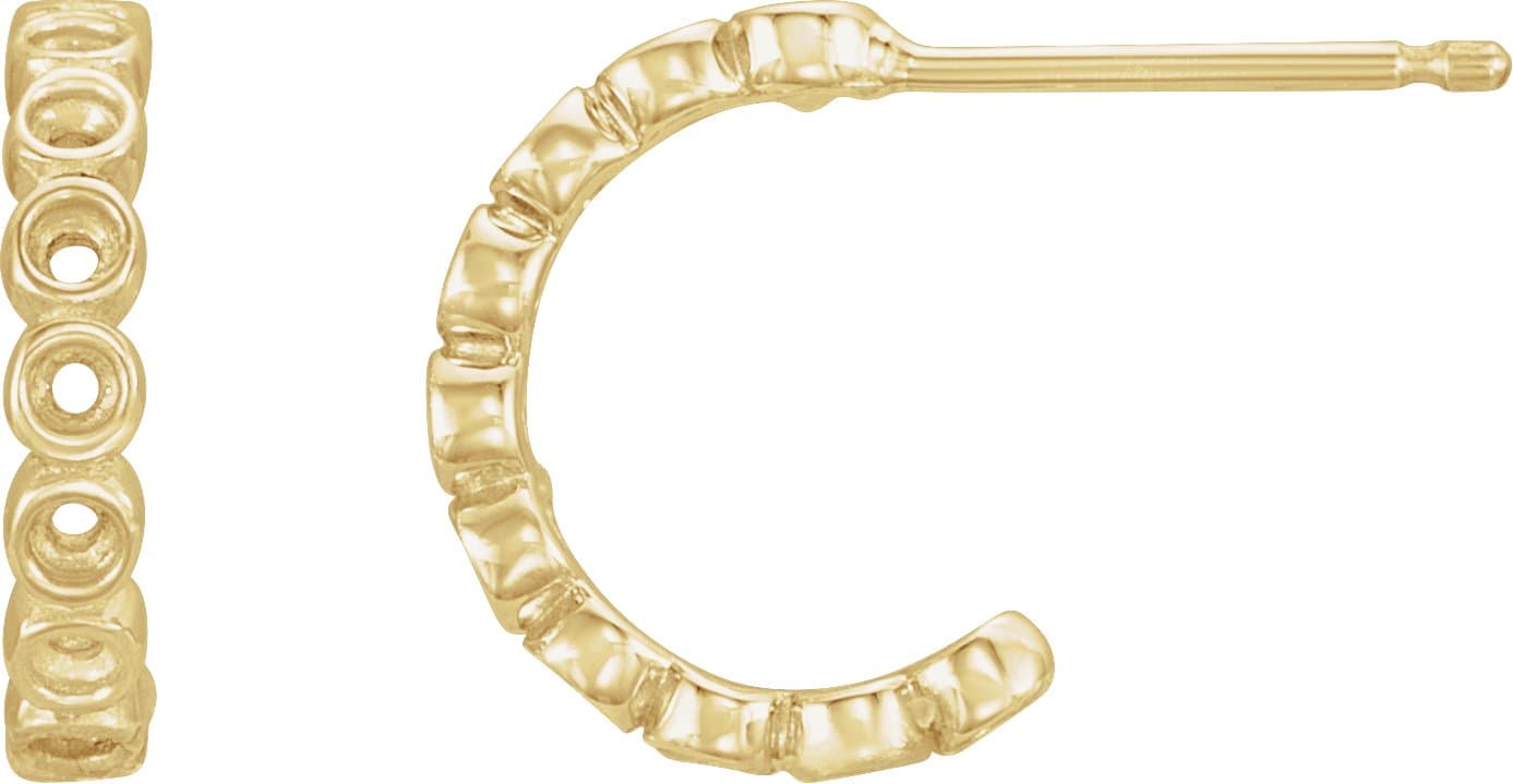 Platinum 1/3 CTW Natural Diamond 14 mm Hoop Earrings