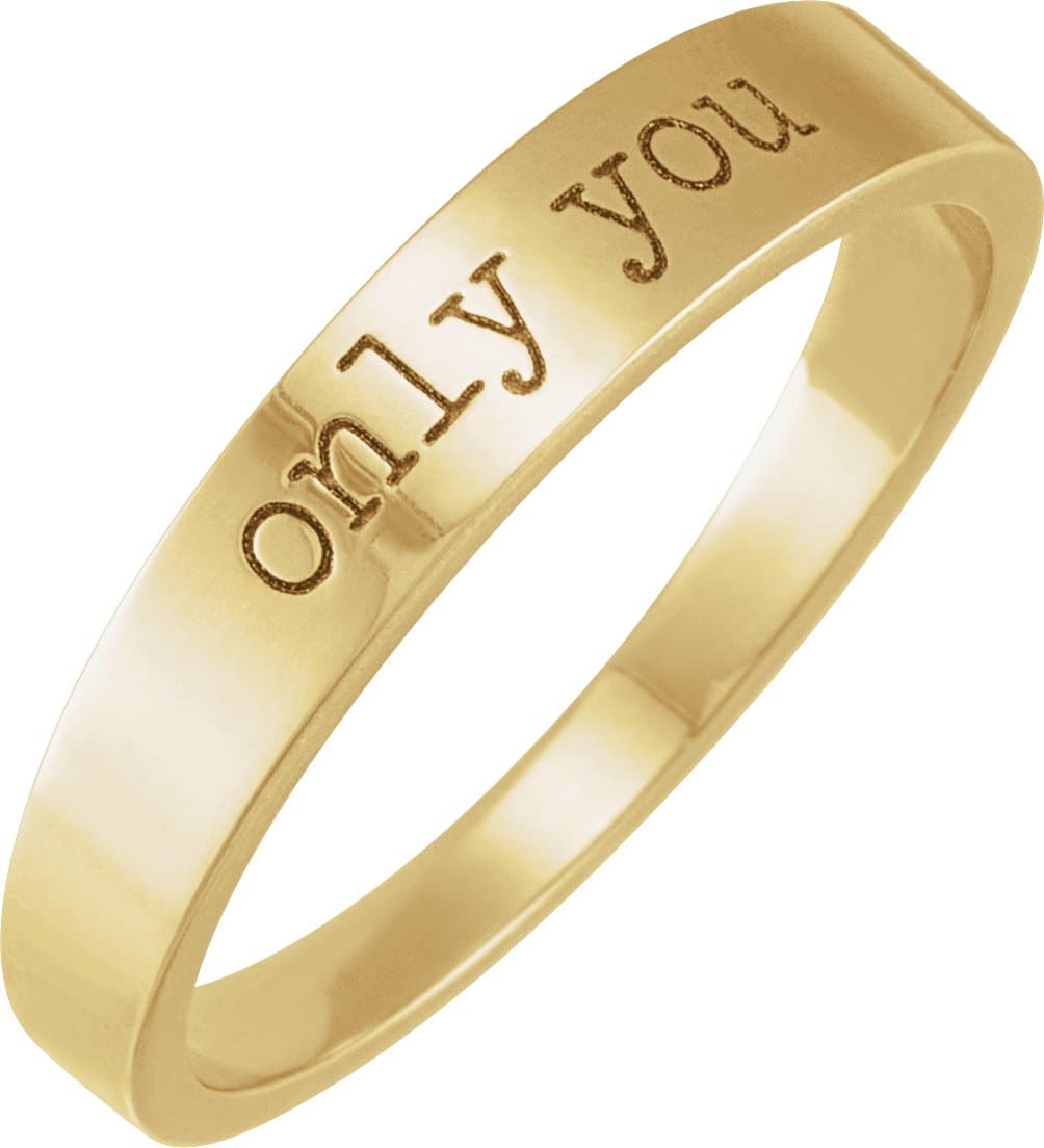 14K Rose Always Stackable Ring