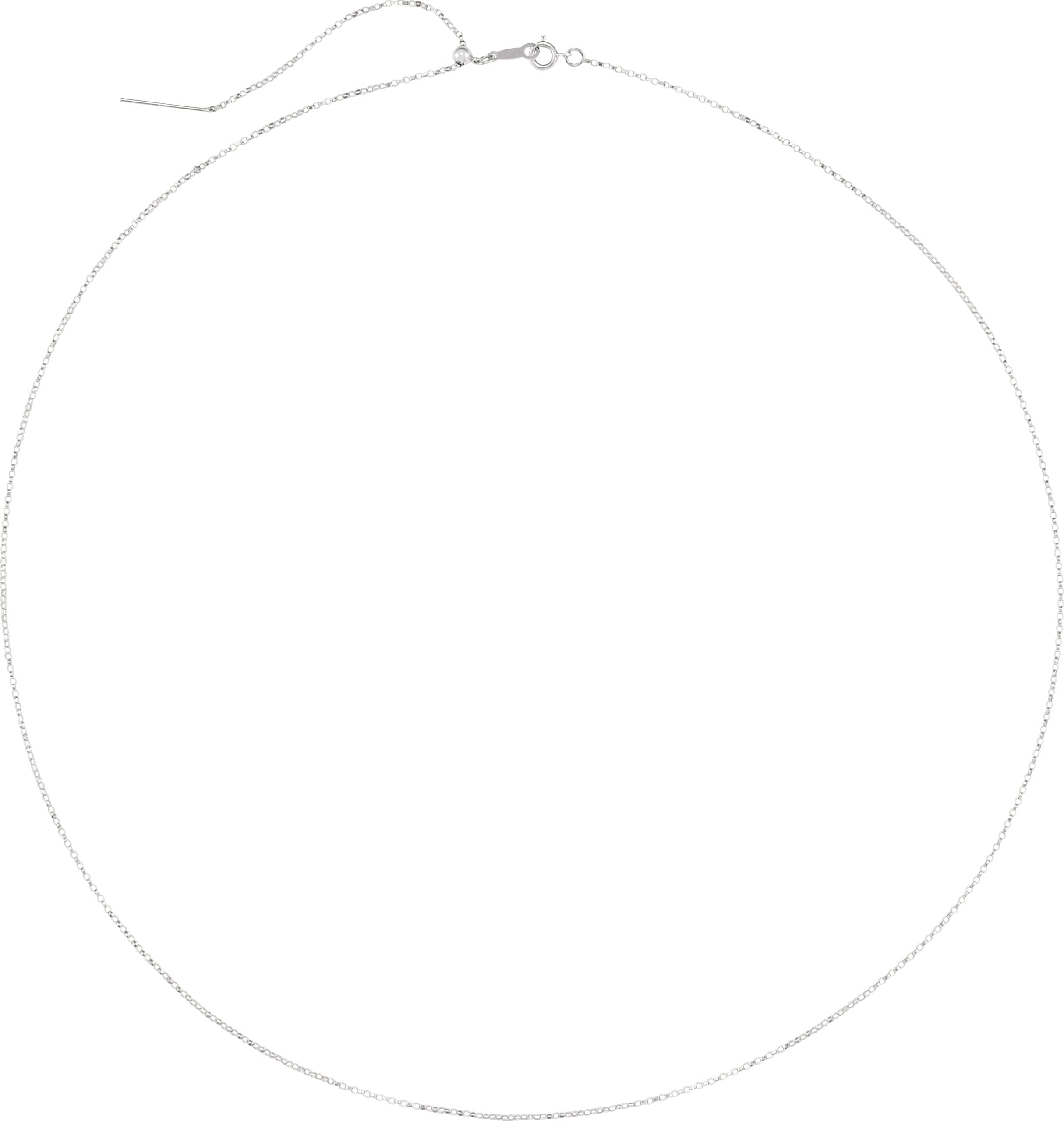 1 mm Adjustable Threader Rolo Chain view 2