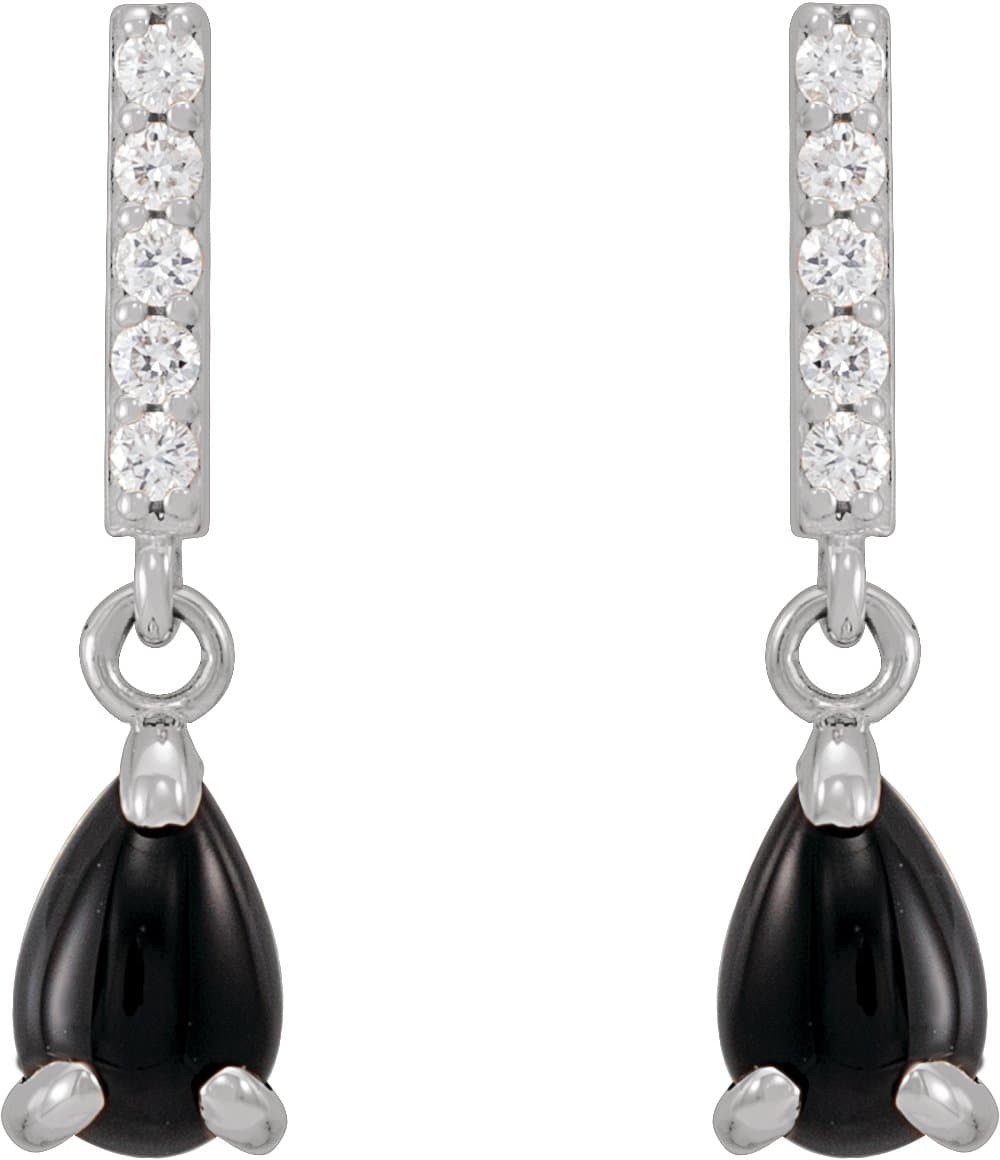 Accented Cabochon Earrings view 2