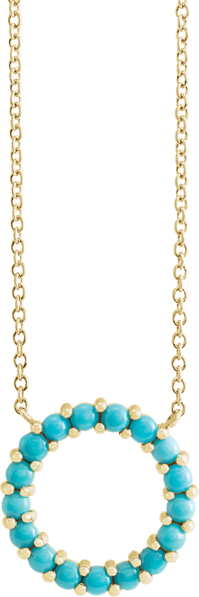 Cabochon Circle Necklace