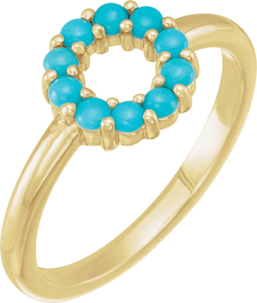 14K Rose 1/5 CTW Natural Diamond Rose-Cut Halo-Style Ring