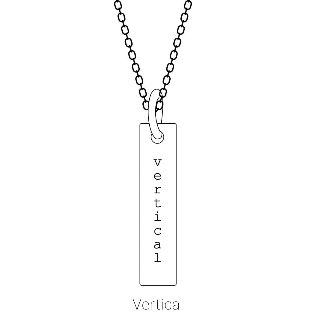 Engravable Bar Necklace or Pendant view 3