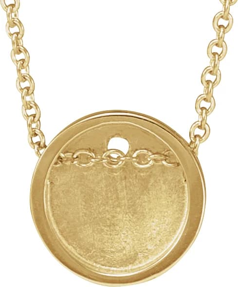 Engravable Disc Necklace, view 4