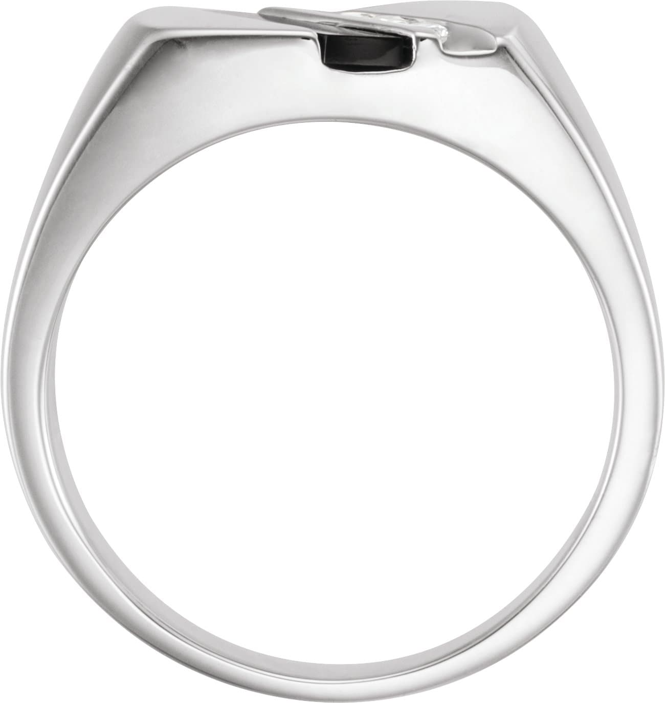 Accented Signet Ring view 2