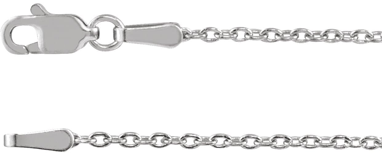 14K Rose 1.4 mm Cable 20 Chain