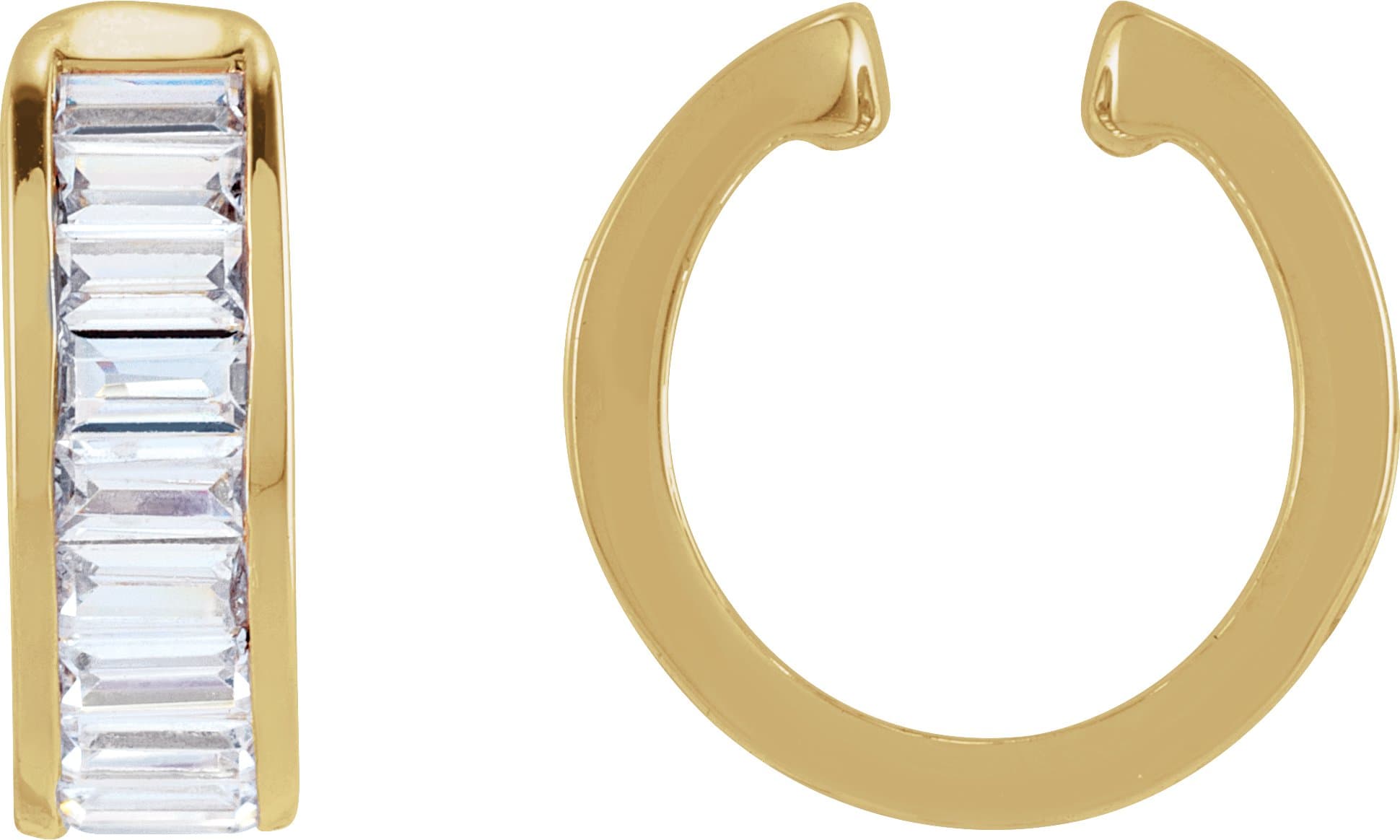 14K Yellow 3/4 CTW Lab-Grown Diamond Ear Cuff
