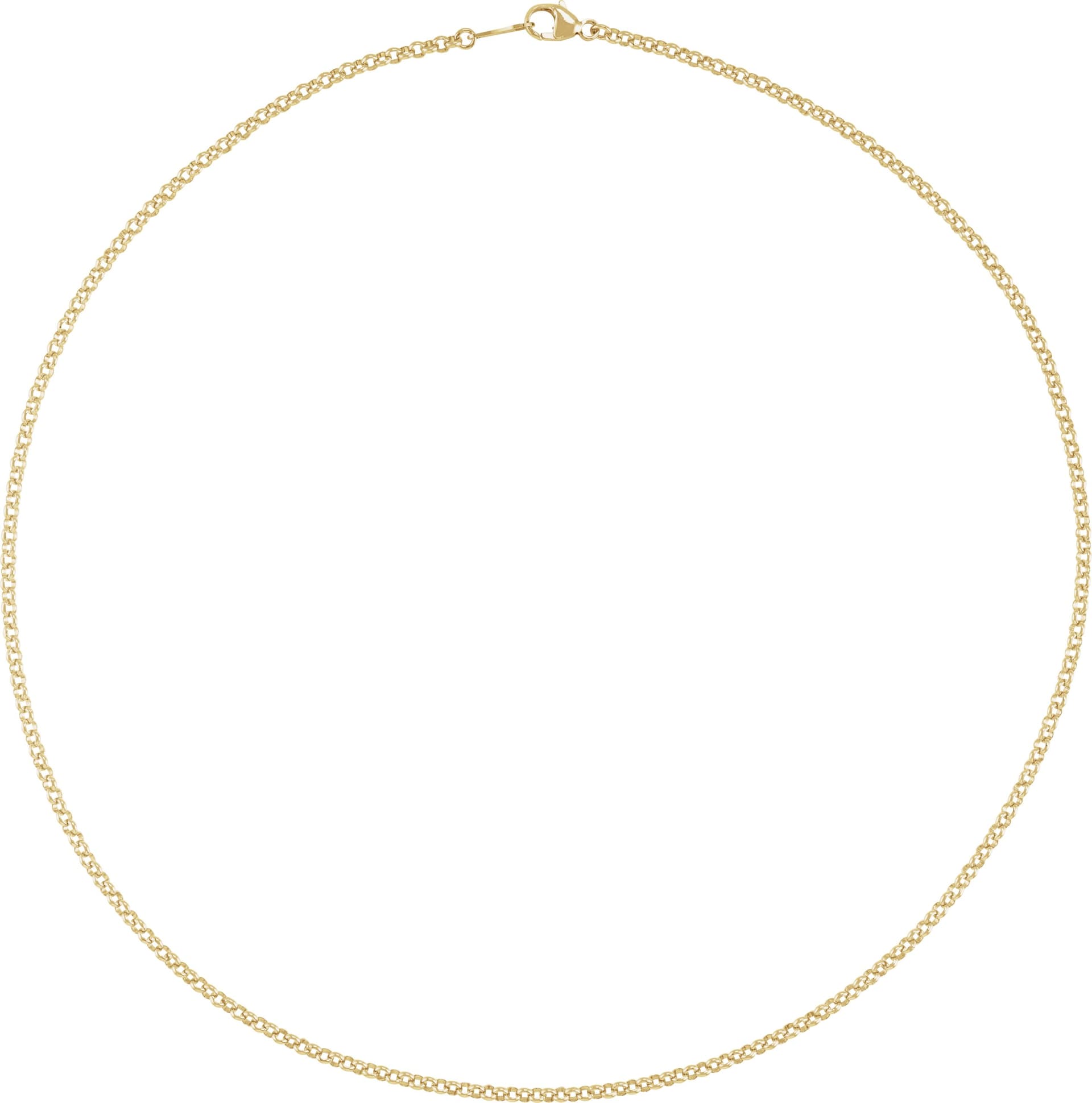 2.4 mm Rolo Chain view 3