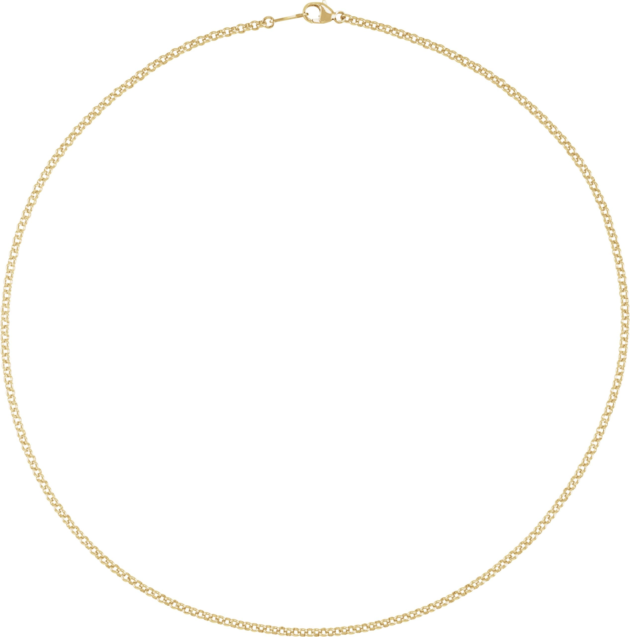 2.4 mm Rolo Chain view 3