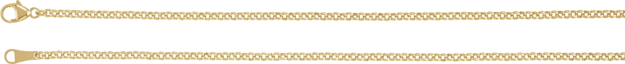 2.4 mm Rolo Chain view 2
