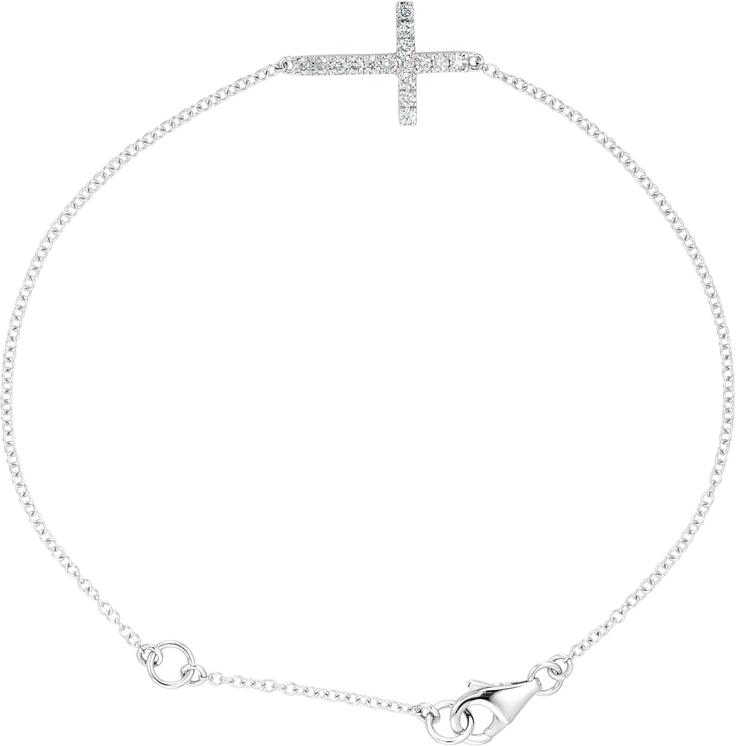 Sideways Cross Bracelet view 2