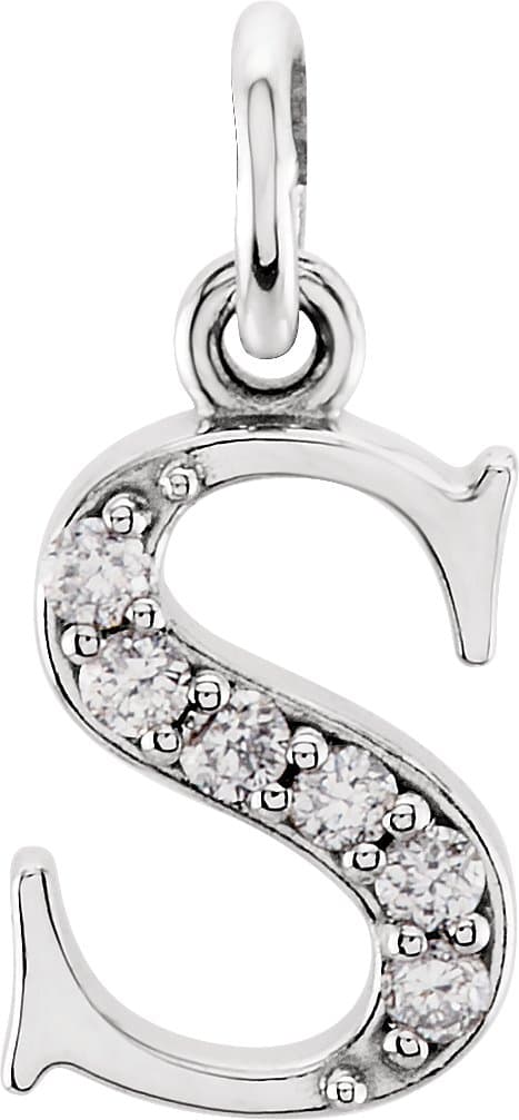 14K Rose Gold .02 CTW Natural Diamond Lowercase Ampersand 16" Necklace