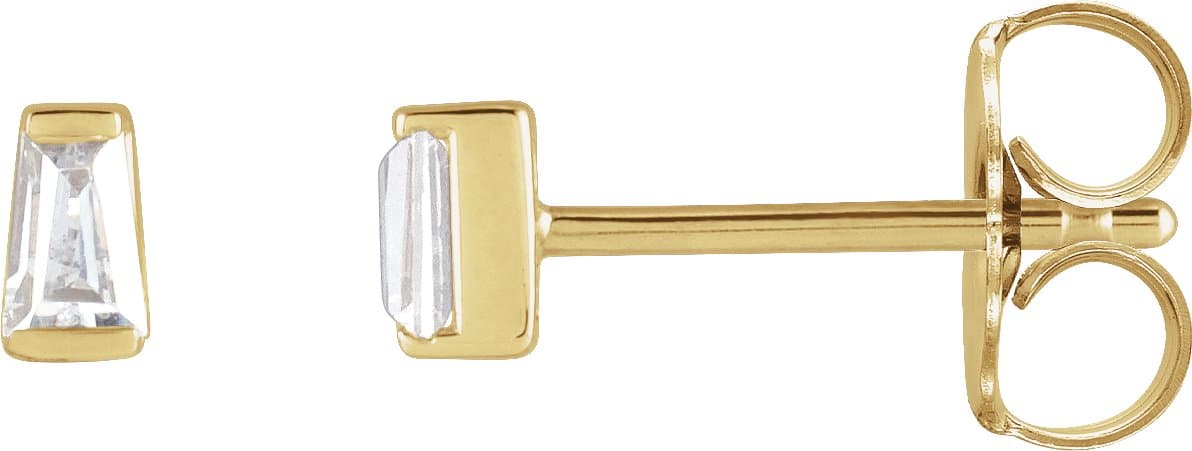 14K Rose 1/5 CTW Lab-Grown Diamond Channel-Set Earrings