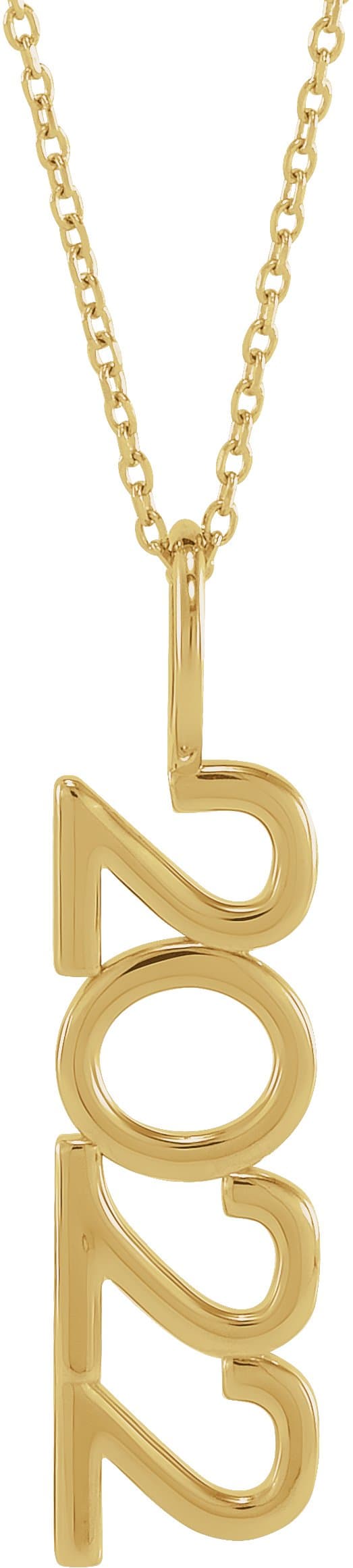 14K Rose 2028 Year 16-18 Necklace