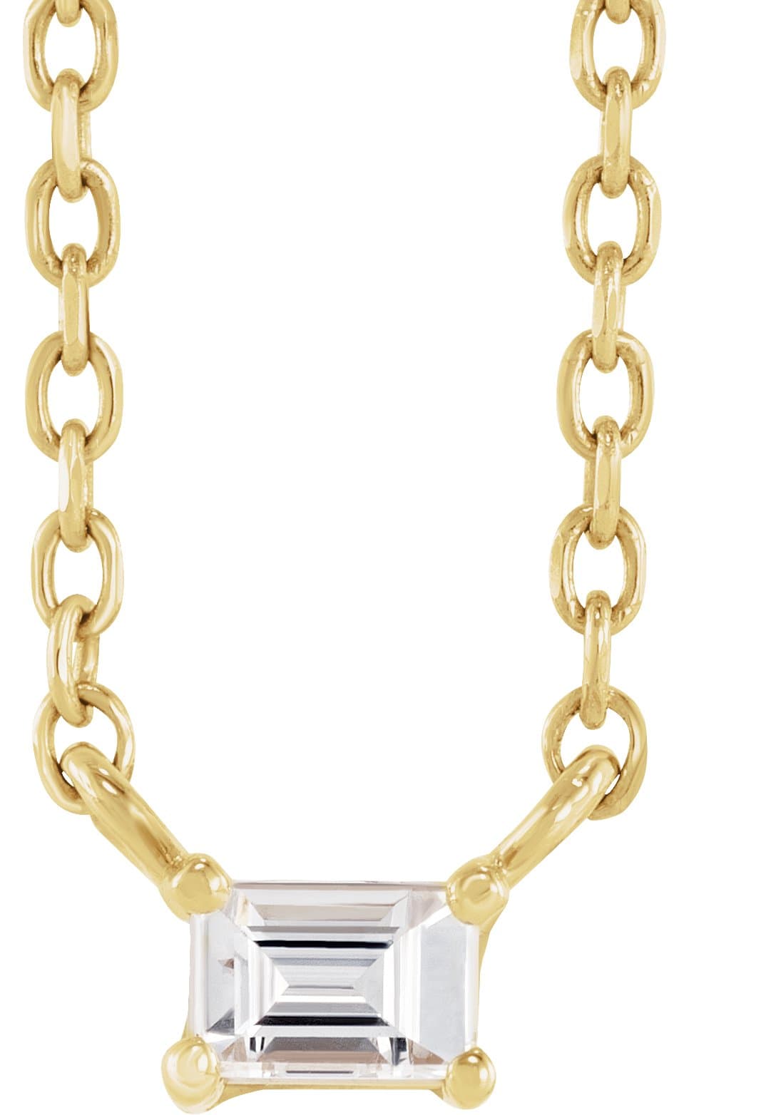 14K Rose .07 CT Natural Diamond Solitaire 16 Necklace
