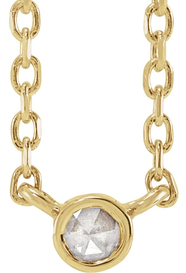 Rose-Cut Bezel-Set Necklace