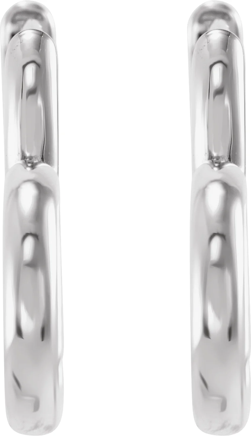 Hinged Heart Huggie Earrings — view 3