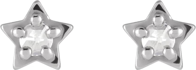 Star Cabochon Earrings, view 3