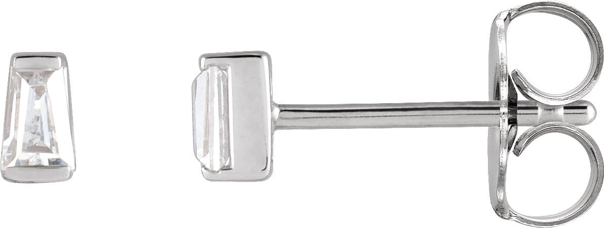 14K Rose 1/5 CTW Lab-Grown Diamond Channel-Set Earrings