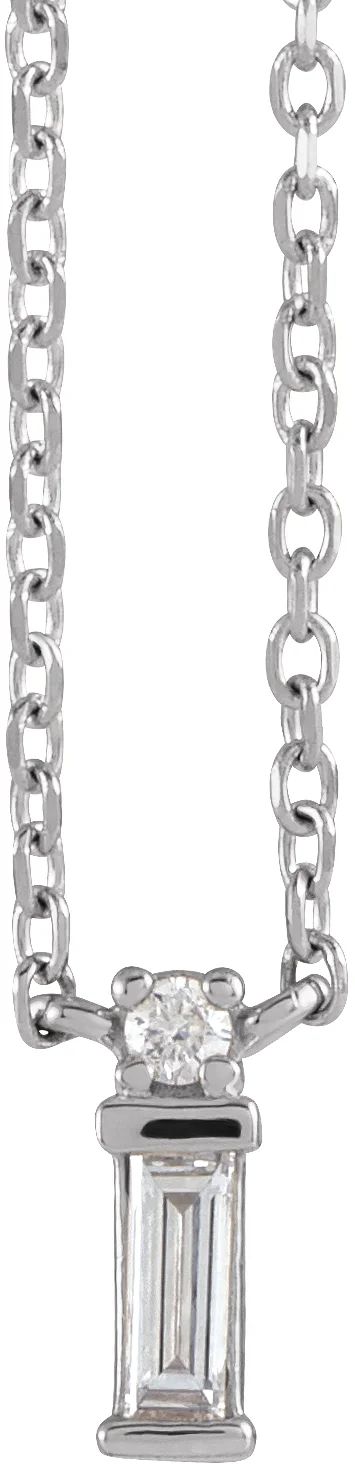 Baguette Bar Necklace