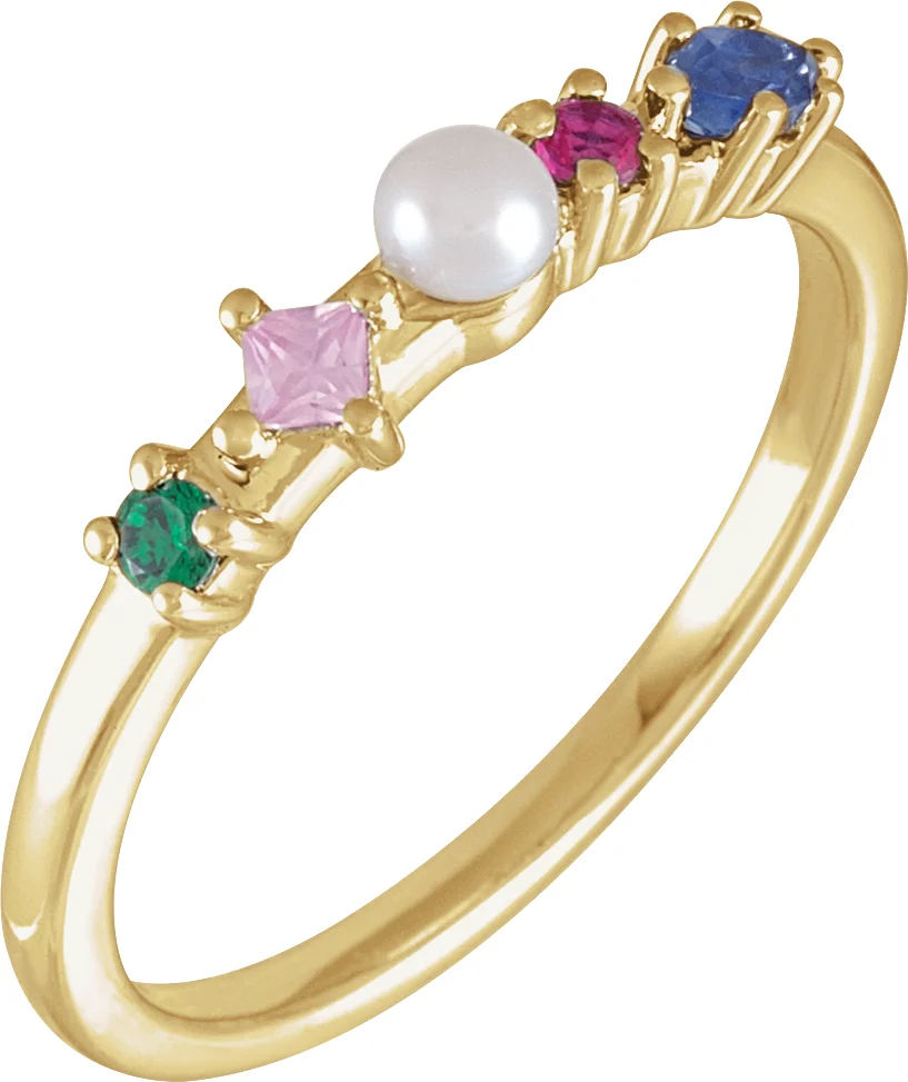 Accented Pearl Ring