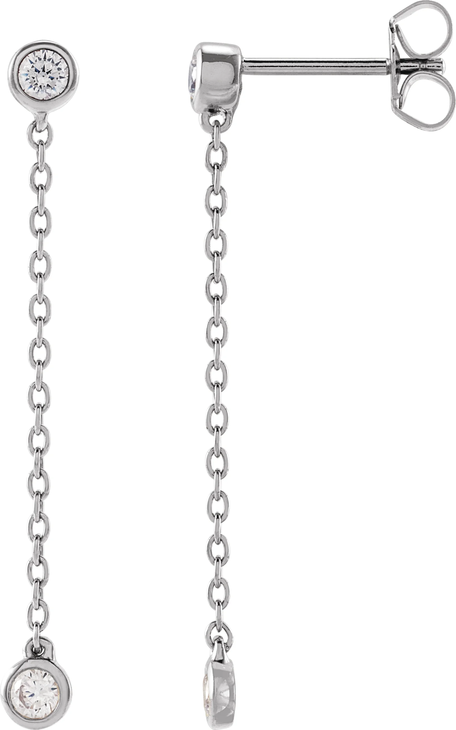 Lab-Grown Diamond Chain Earrings