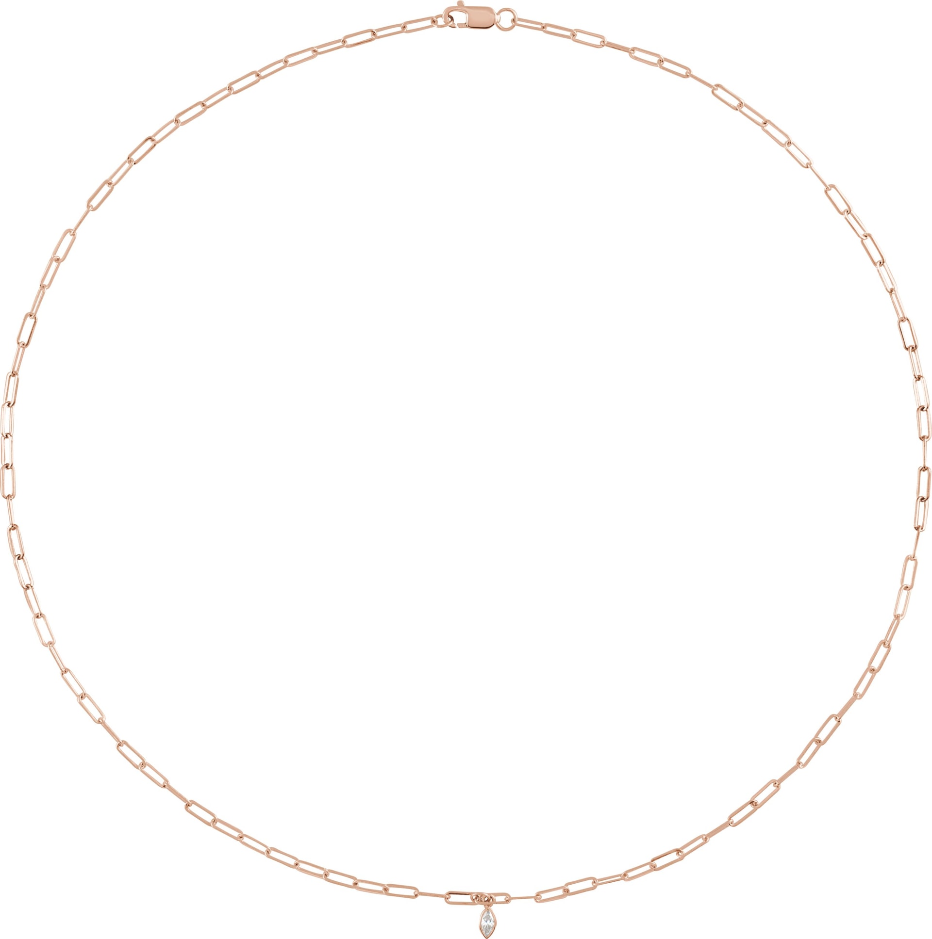 Micro Bezel-Set Necklace