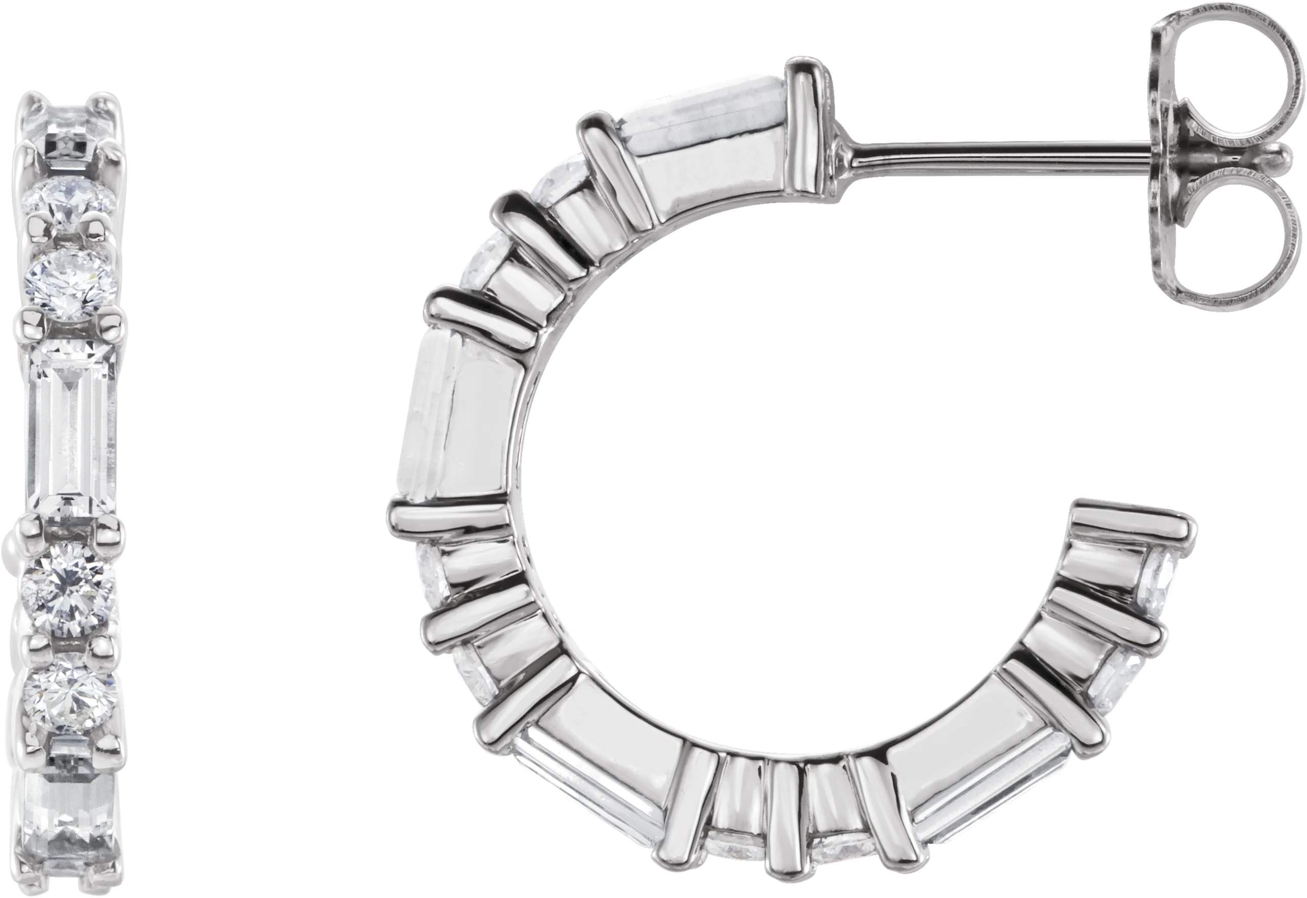 Accented Hoop Earrings