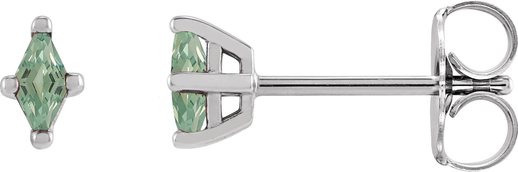 Kite 4-Prong Stud Earring