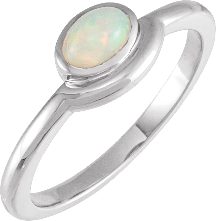 Bezel-Set Cabochon Ring