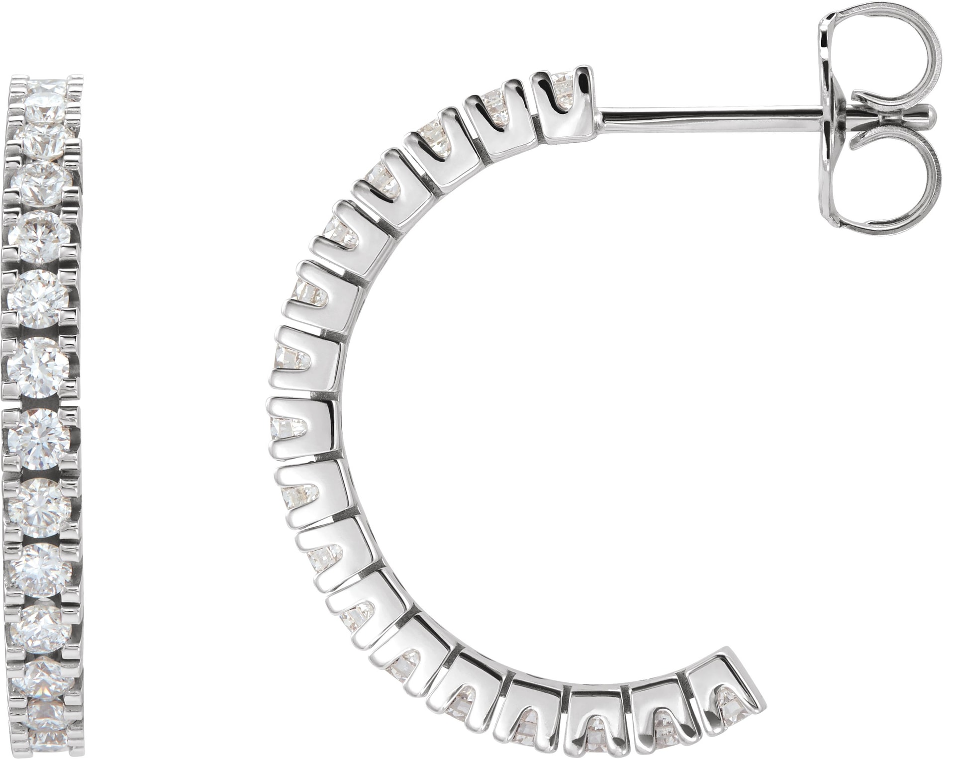 Accented Hoop Earrings