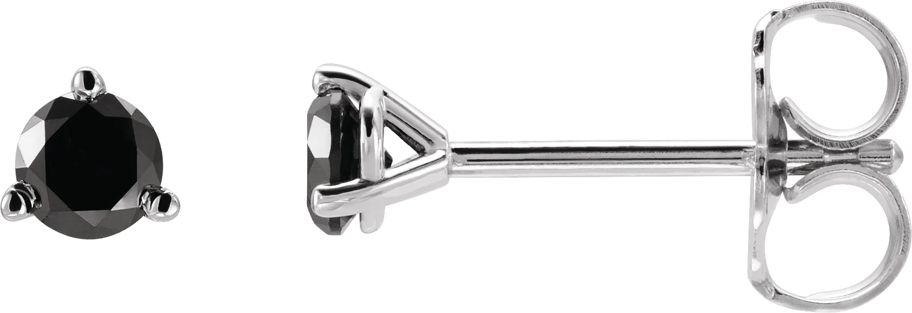 Round 3-Prong Stud Earrings