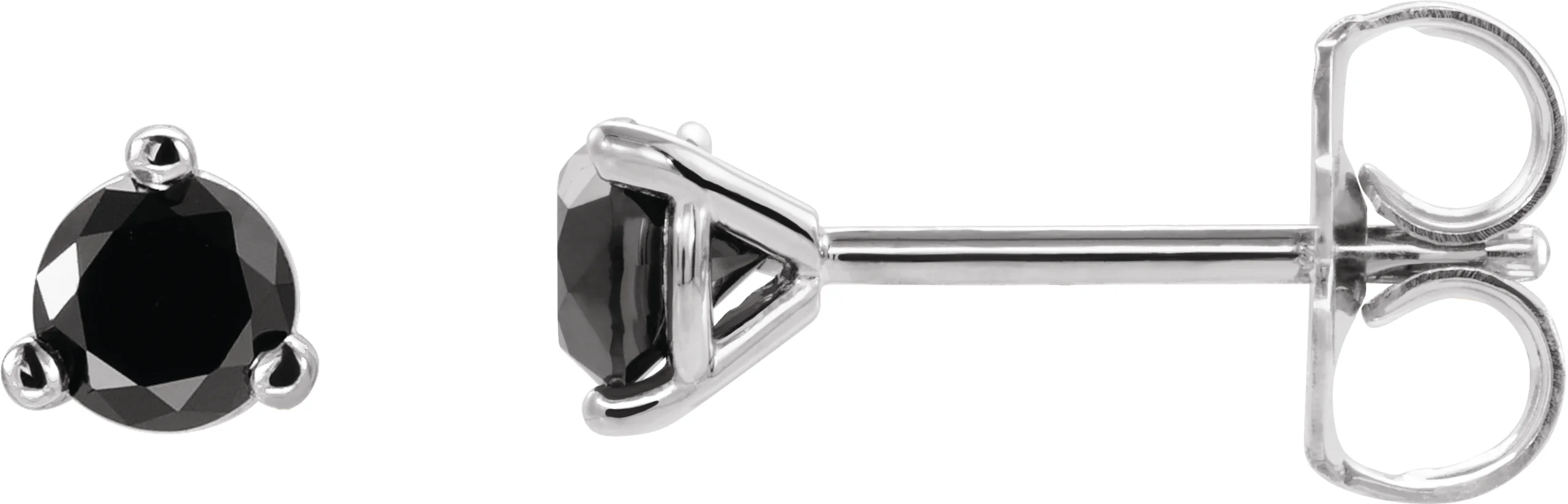 Round 3-Prong Stud Earrings