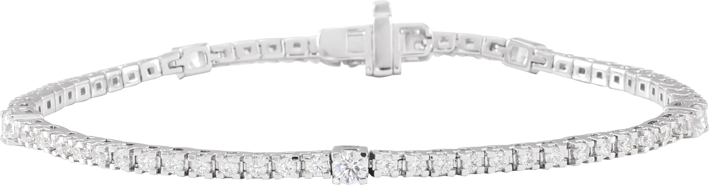 Lab-Grown Diamond Line Bracelet