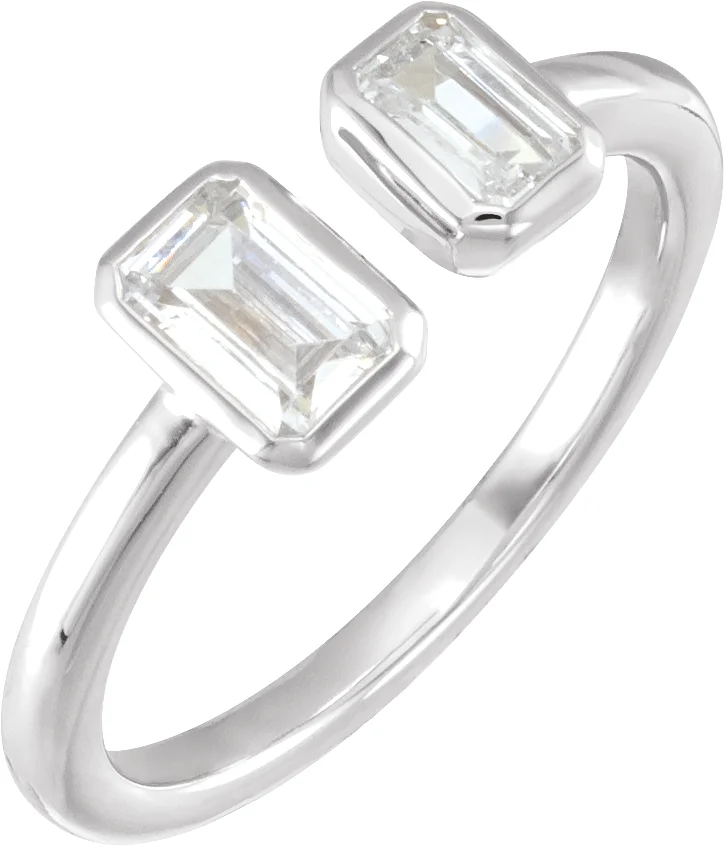 Lab-Grown Diamond Two-Stone Ring