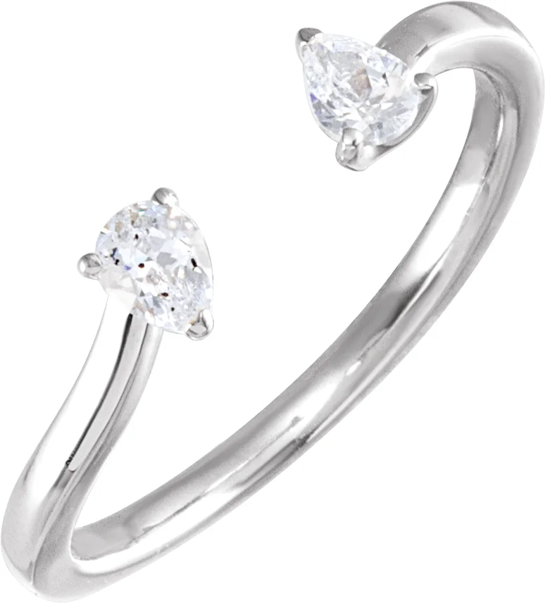 Lab-Grown Diamond Two-Stone Ring