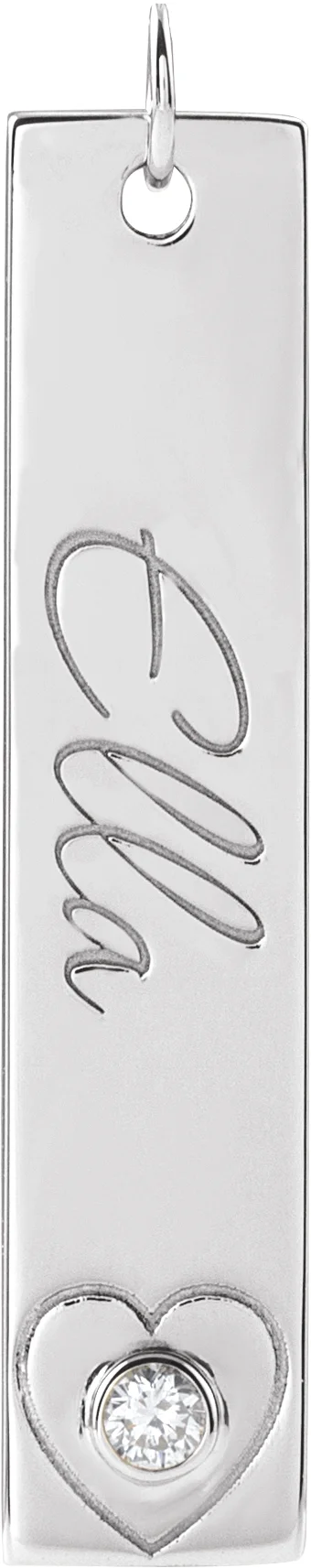 Engravable Heart Necklace