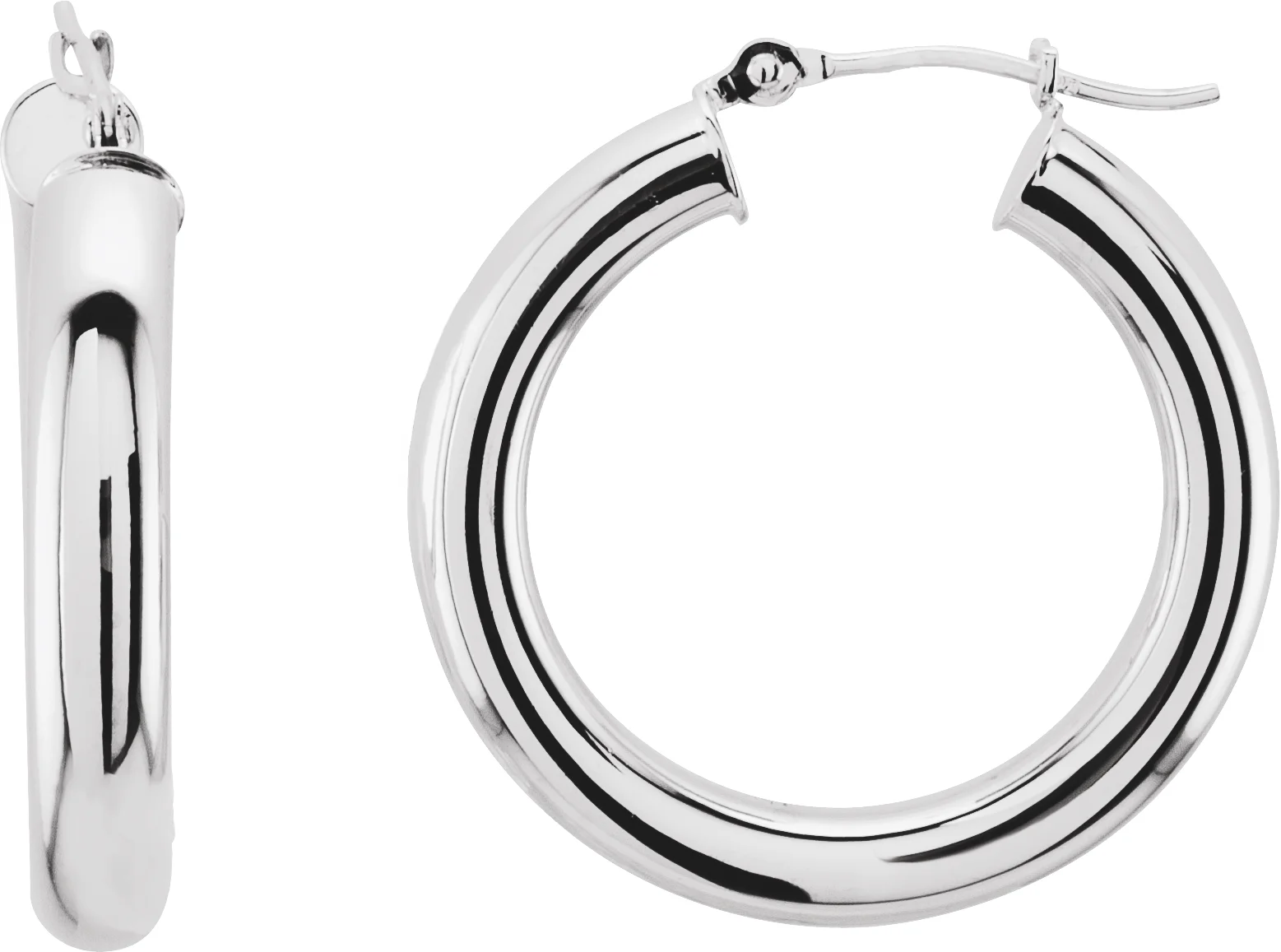 Tube Hoop Earrings