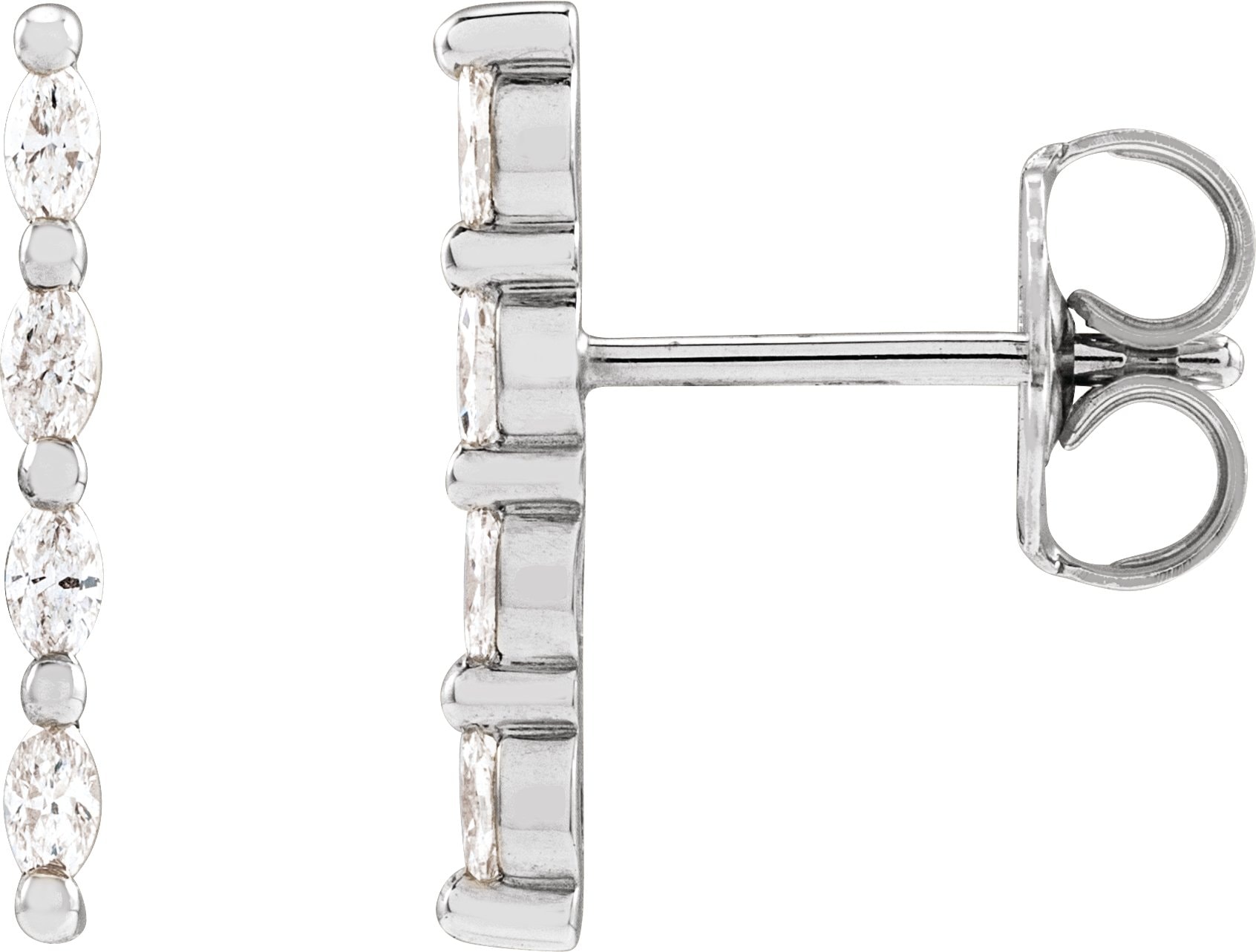 Accented Bar Earrings