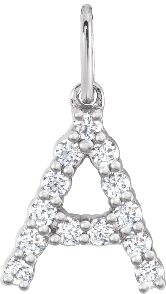 Accented Initial Pendant