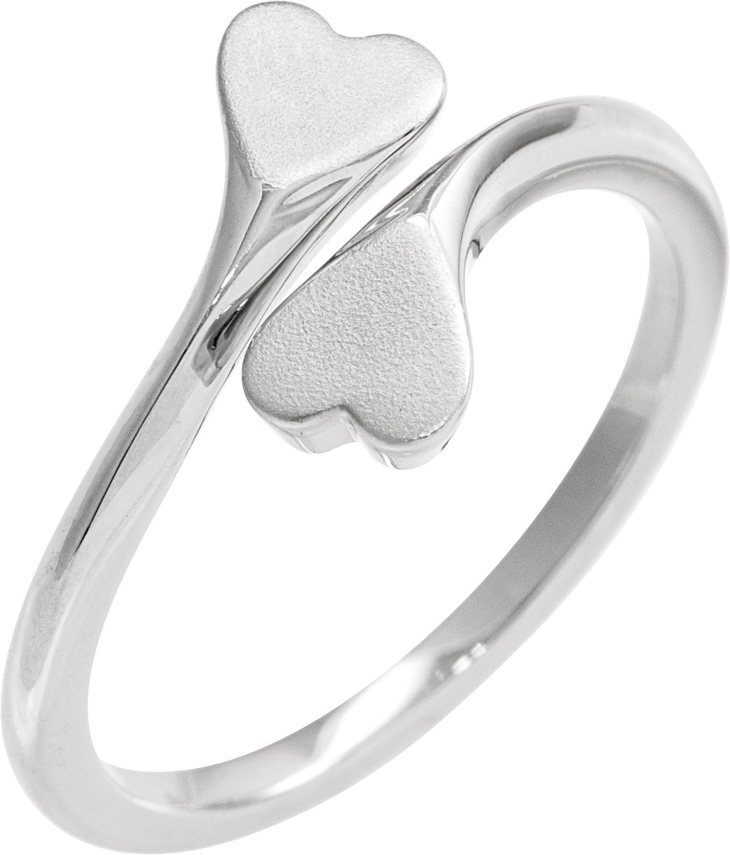 Engravable Heart Bypass Ring